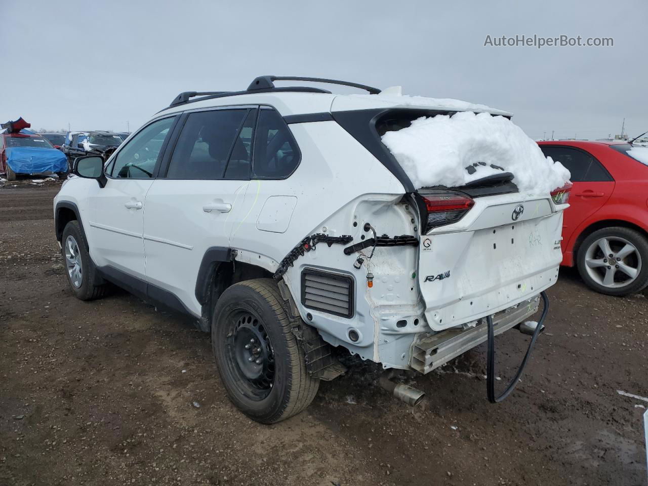 2020 Toyota Rav4 Le White vin: 2T3F1RFV6LC103648