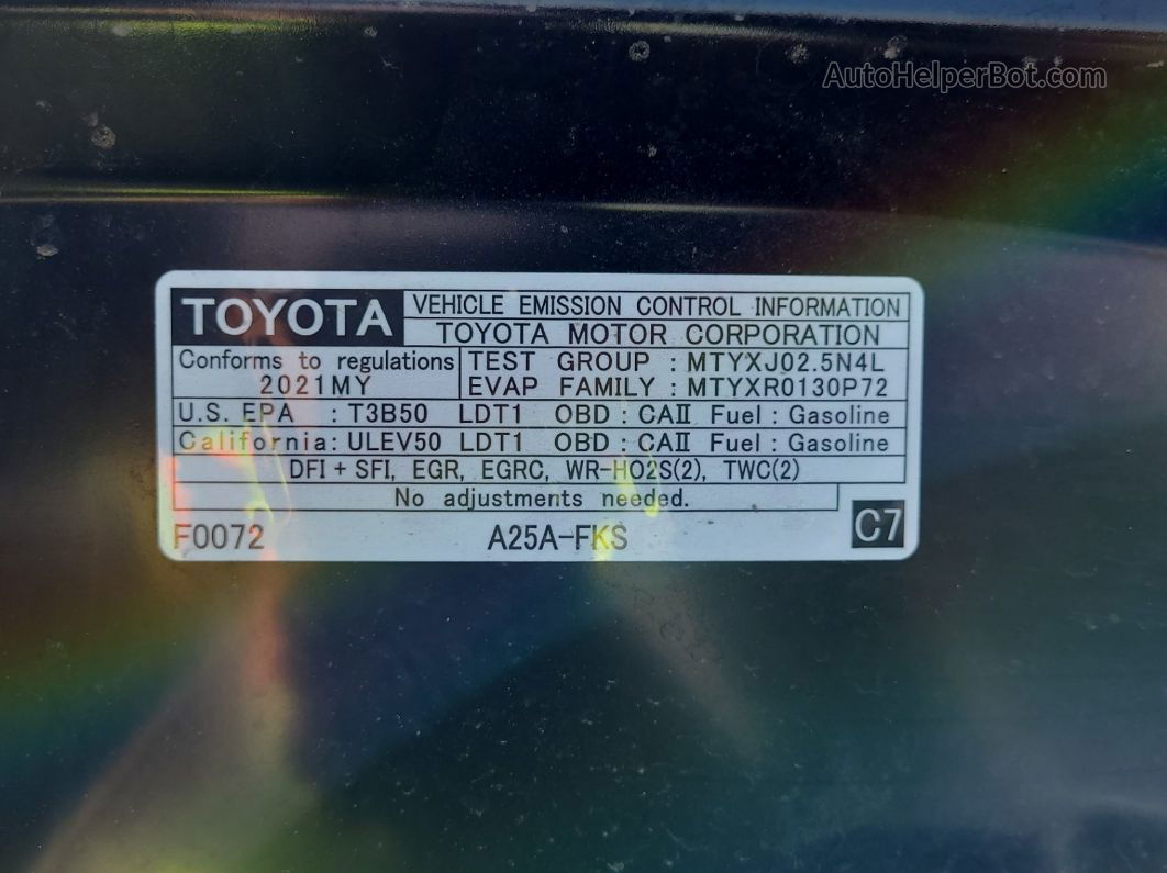 2021 Toyota Rav4 Le vin: 2T3F1RFV7MW191433