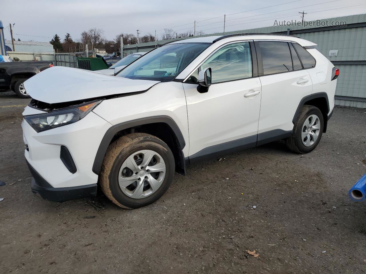 2019 Toyota Rav4 Le White vin: 2T3G1RFV6KC017064