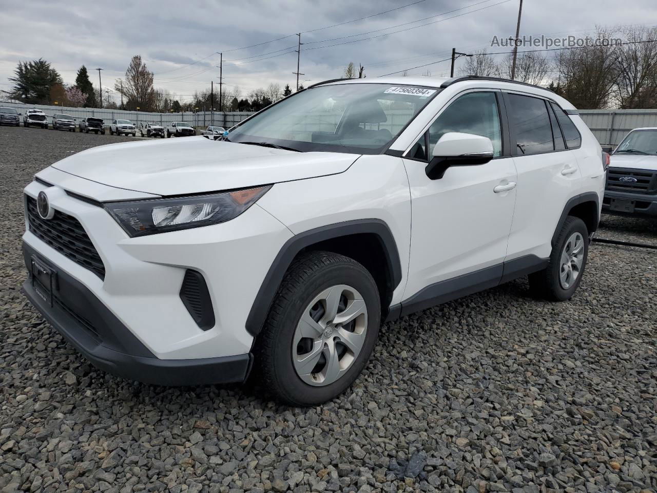 2021 Toyota Rav4 Le White vin: 2T3G1RFV7MC156641