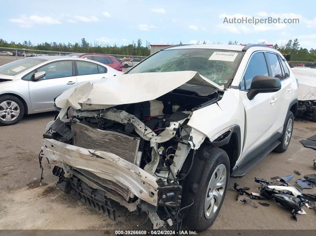 2019 Toyota Rav4 Le White vin: 2T3H1RFV1KW038326