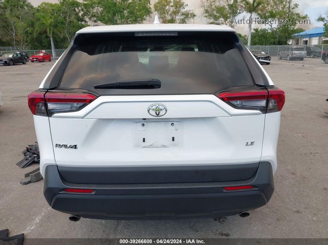 2019 Toyota Rav4 Le White vin: 2T3H1RFV1KW038326