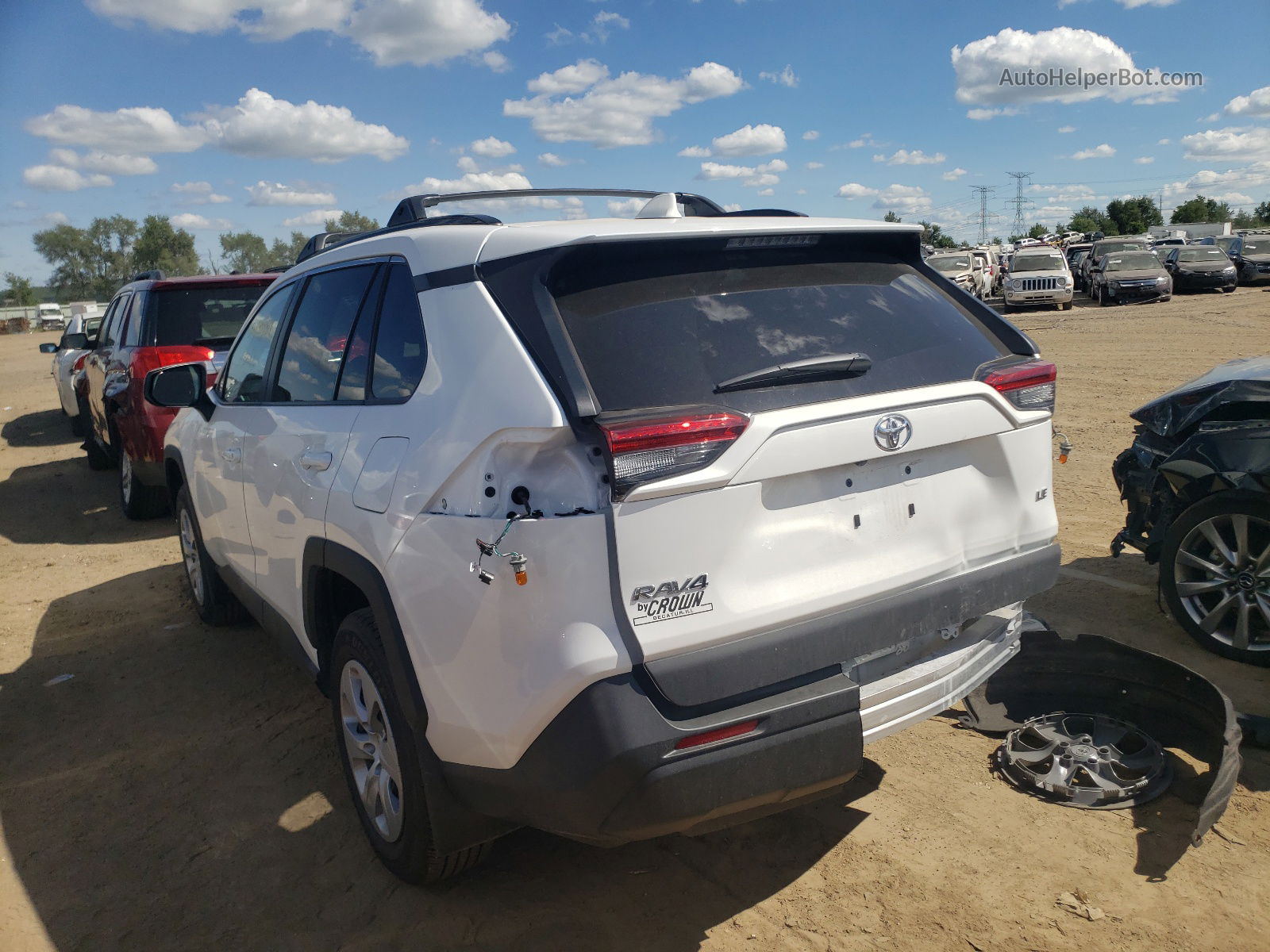 2020 Toyota Rav4 Le Белый vin: 2T3H1RFV1LW093683