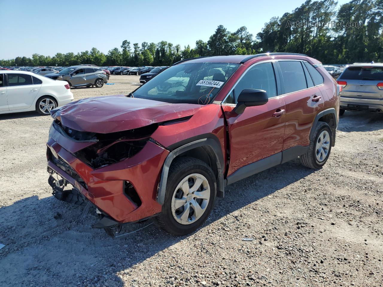 2019 Toyota Rav4 Le Burgundy vin: 2T3H1RFV2KW002306