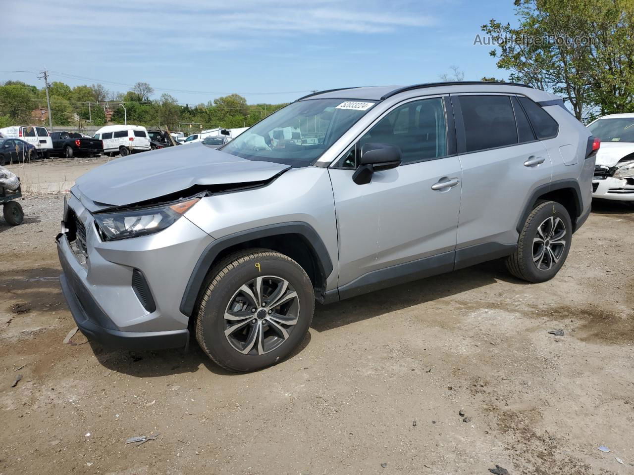 2019 Toyota Rav4 Le Silver vin: 2T3H1RFV2KW024578