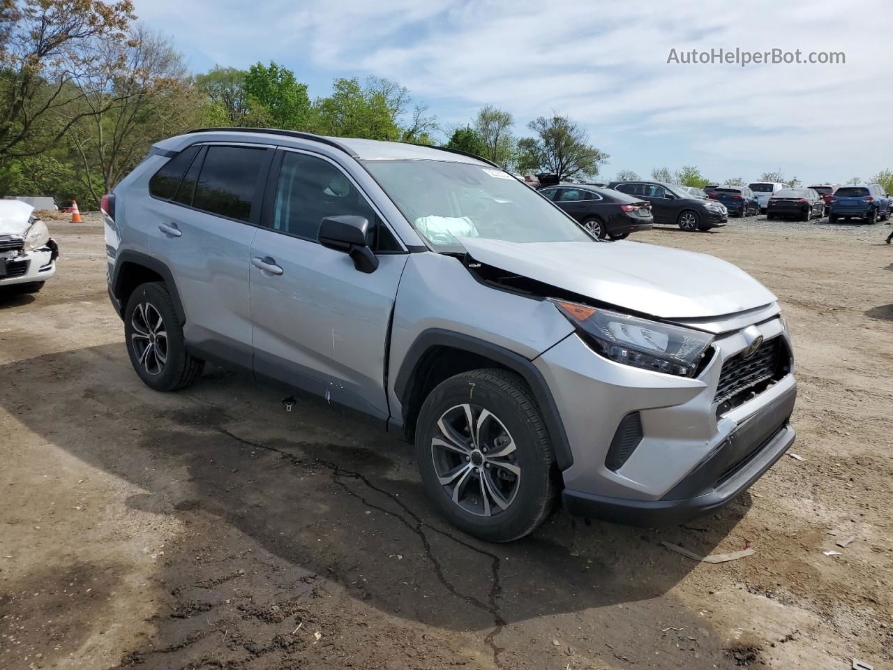 2019 Toyota Rav4 Le Silver vin: 2T3H1RFV2KW024578