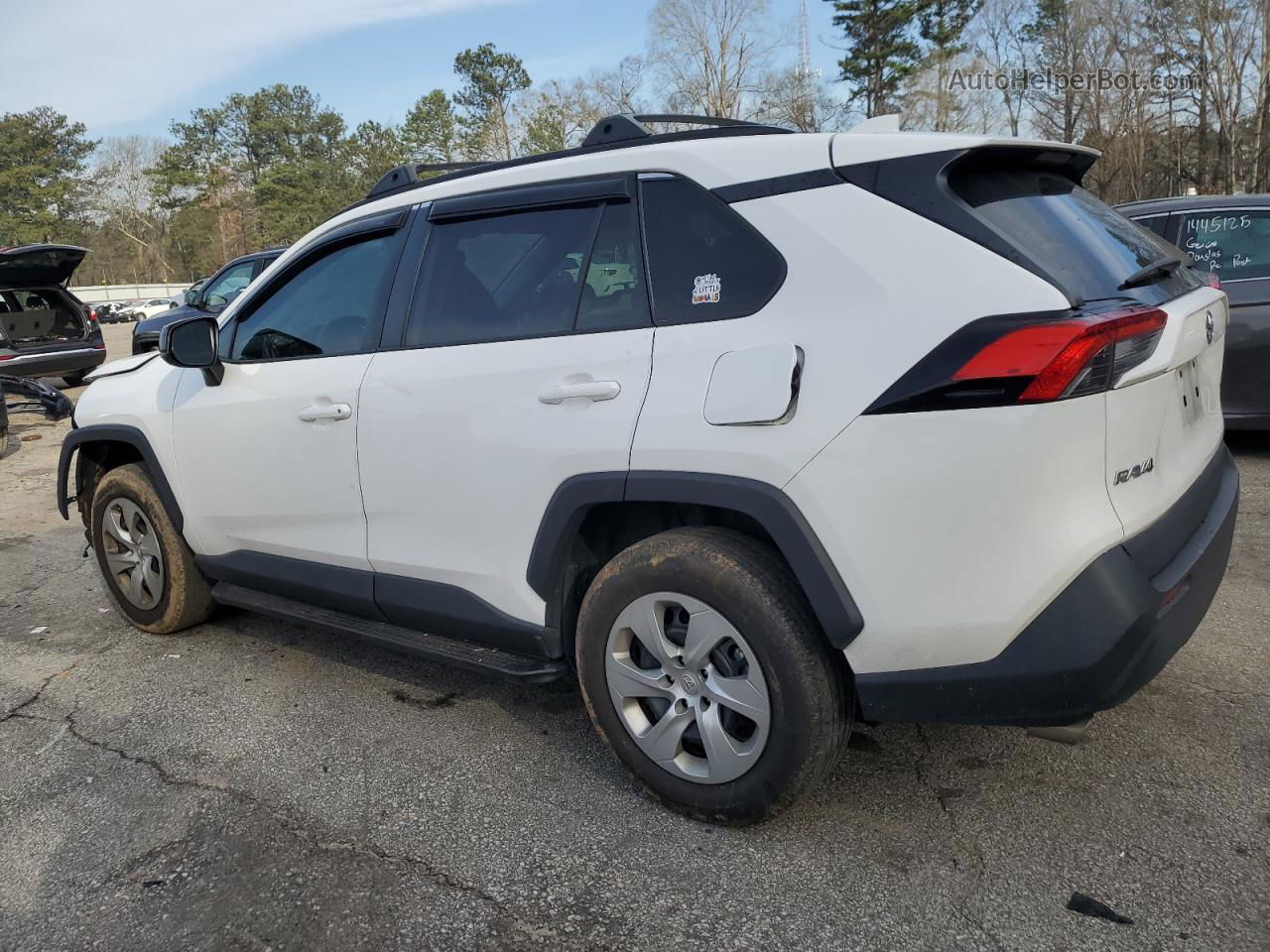 2021 Toyota Rav4 Le White vin: 2T3H1RFV2MC118335