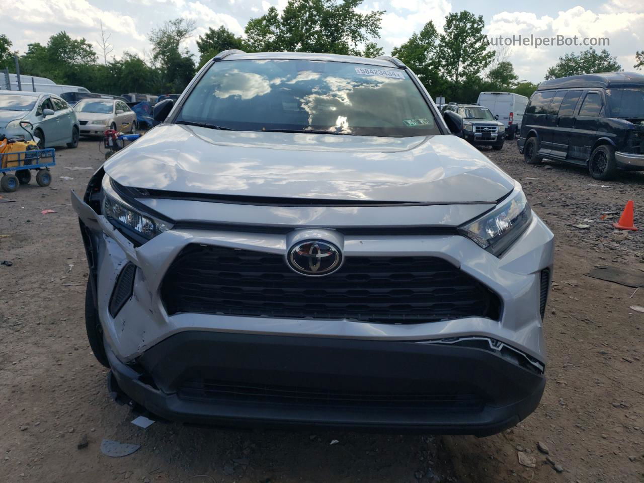 2021 Toyota Rav4 Le Серебряный vin: 2T3H1RFV2MW146151