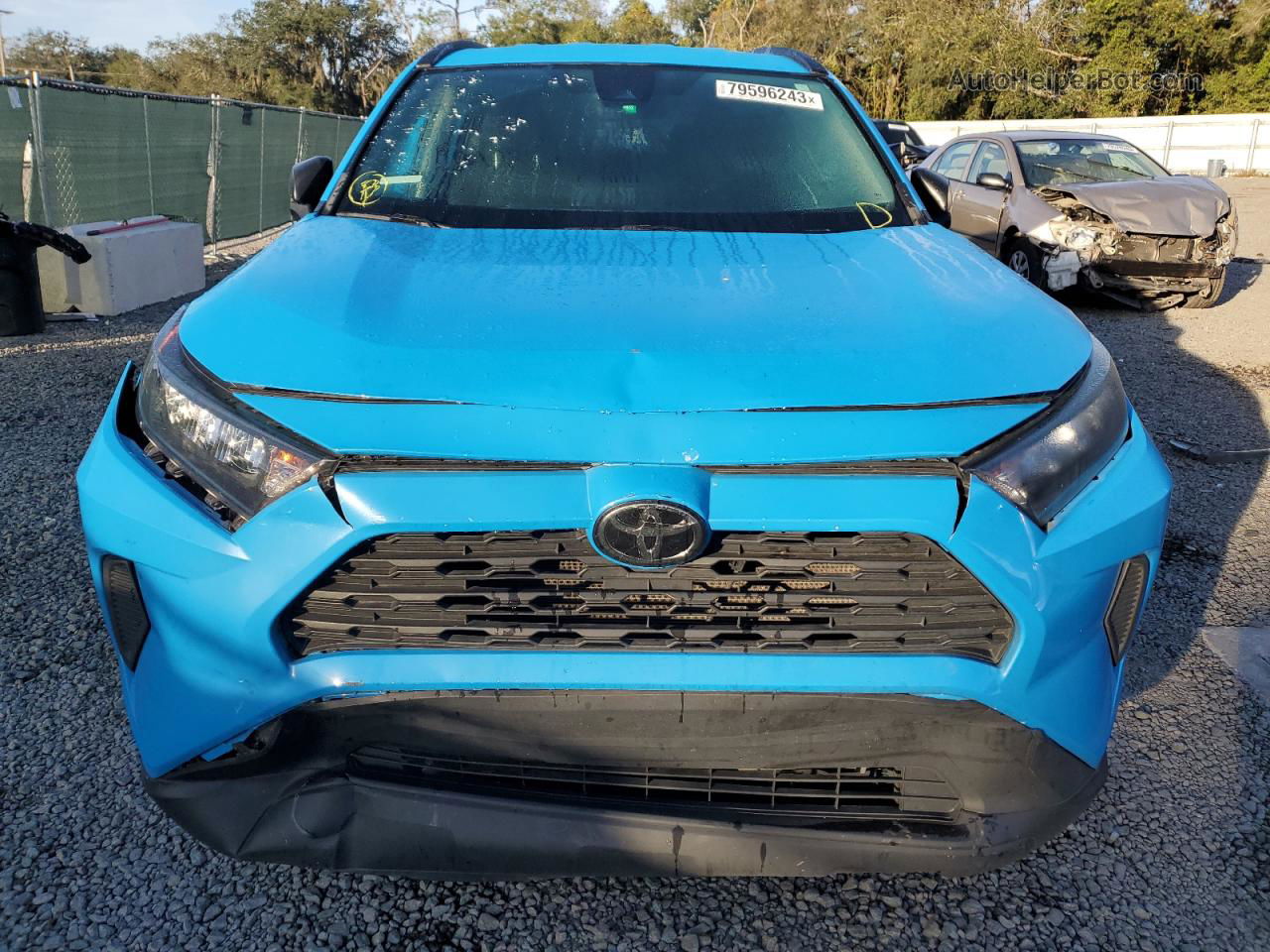 2019 Toyota Rav4 Le Blue vin: 2T3H1RFV4KW053872