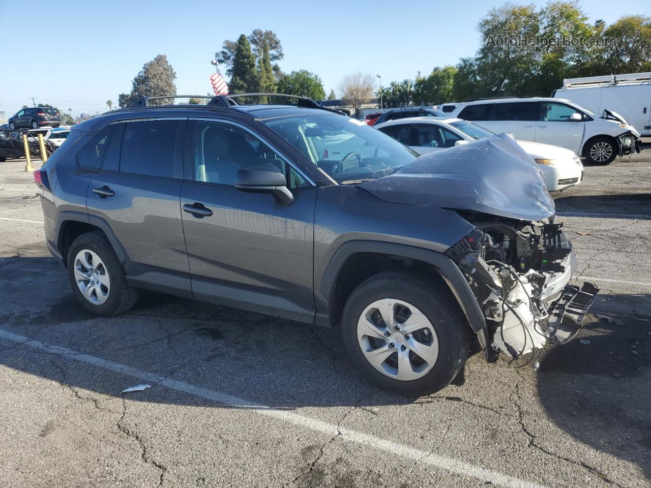 2020 Toyota Rav4 Le Серый vin: 2T3H1RFV5LW103552