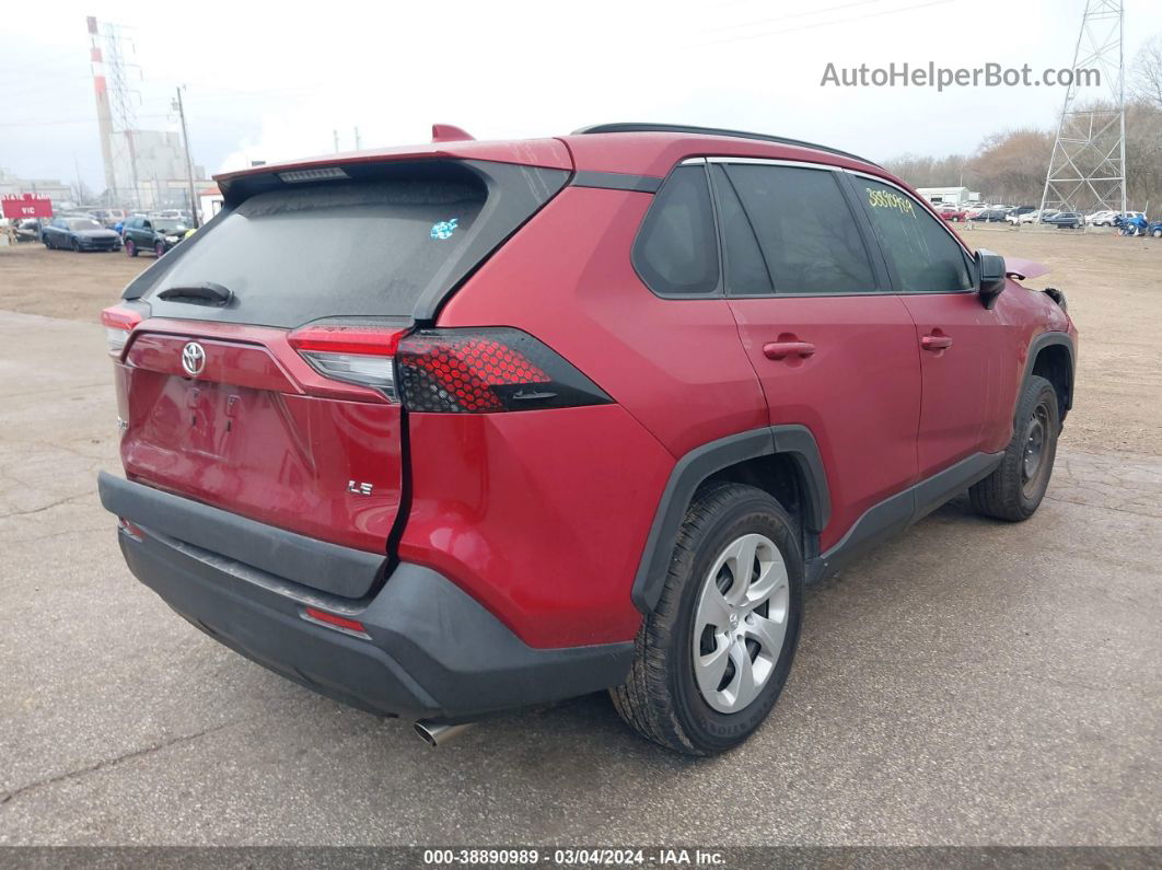 2019 Toyota Rav4 Le Maroon vin: 2T3H1RFV6KW045336