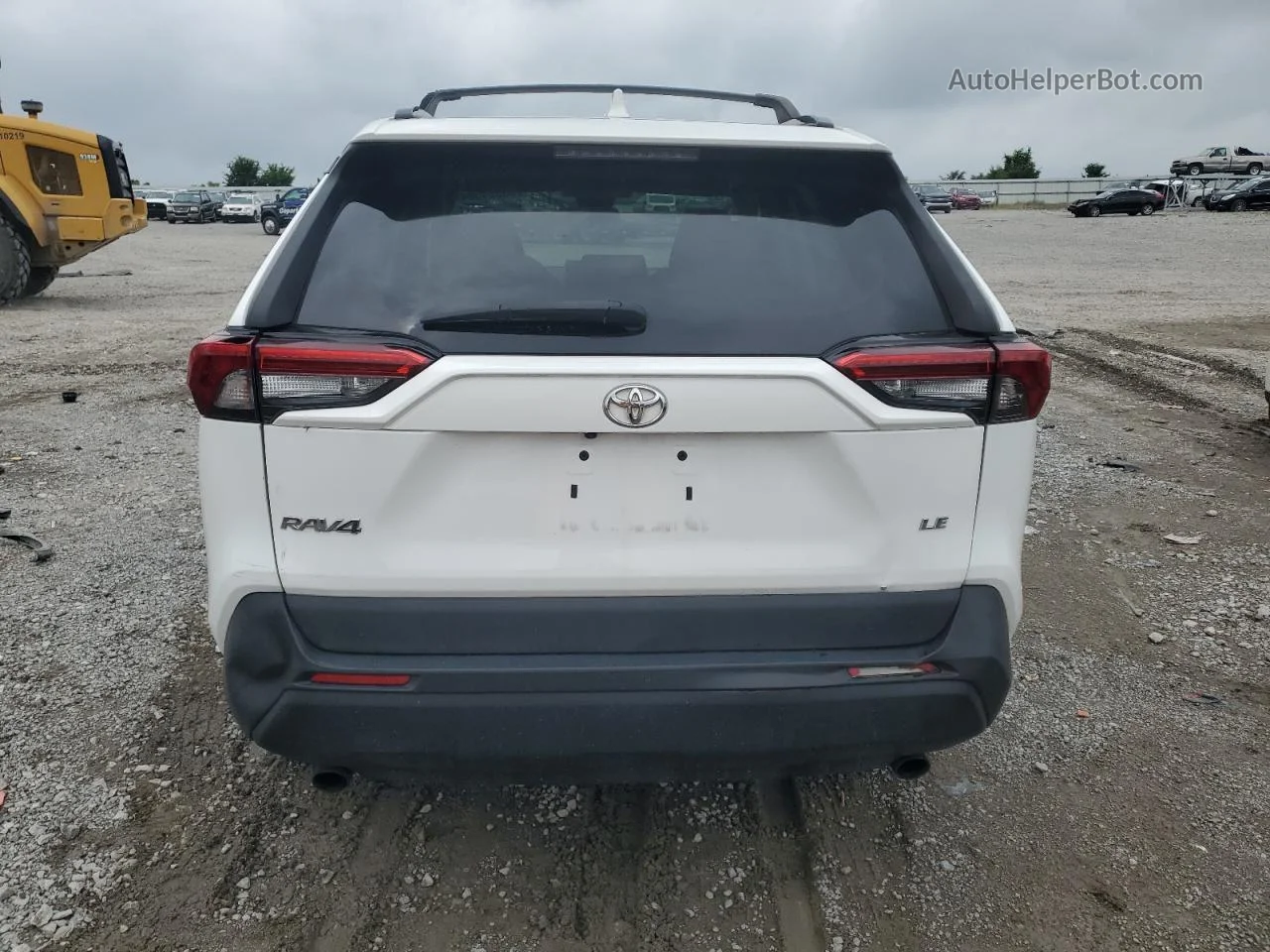 2019 Toyota Rav4 Le White vin: 2T3H1RFV8KC027003