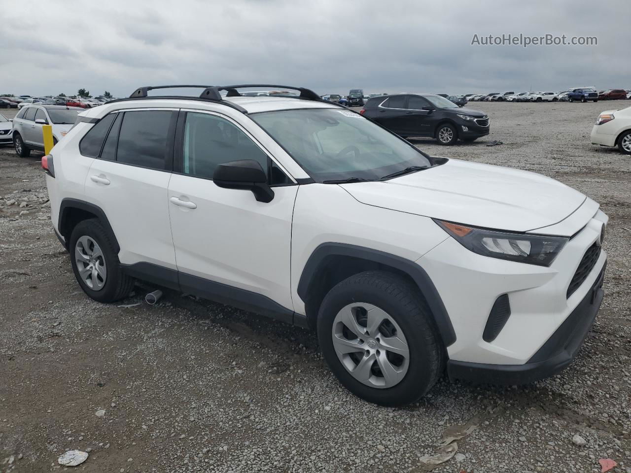 2019 Toyota Rav4 Le White vin: 2T3H1RFV8KC027003