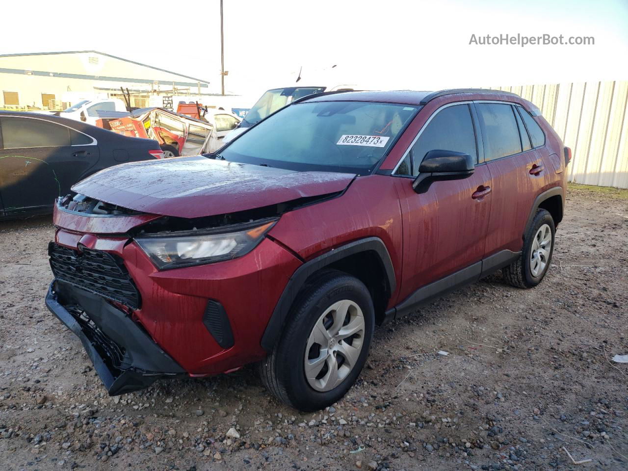 2019 Toyota Rav4 Le Бордовый vin: 2T3H1RFV8KW037318