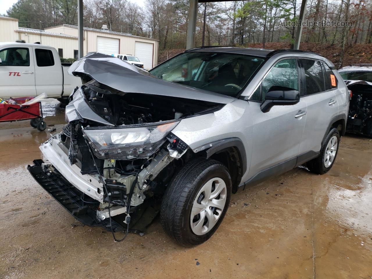 2019 Toyota Rav4 Le Silver vin: 2T3H1RFV8KW055186