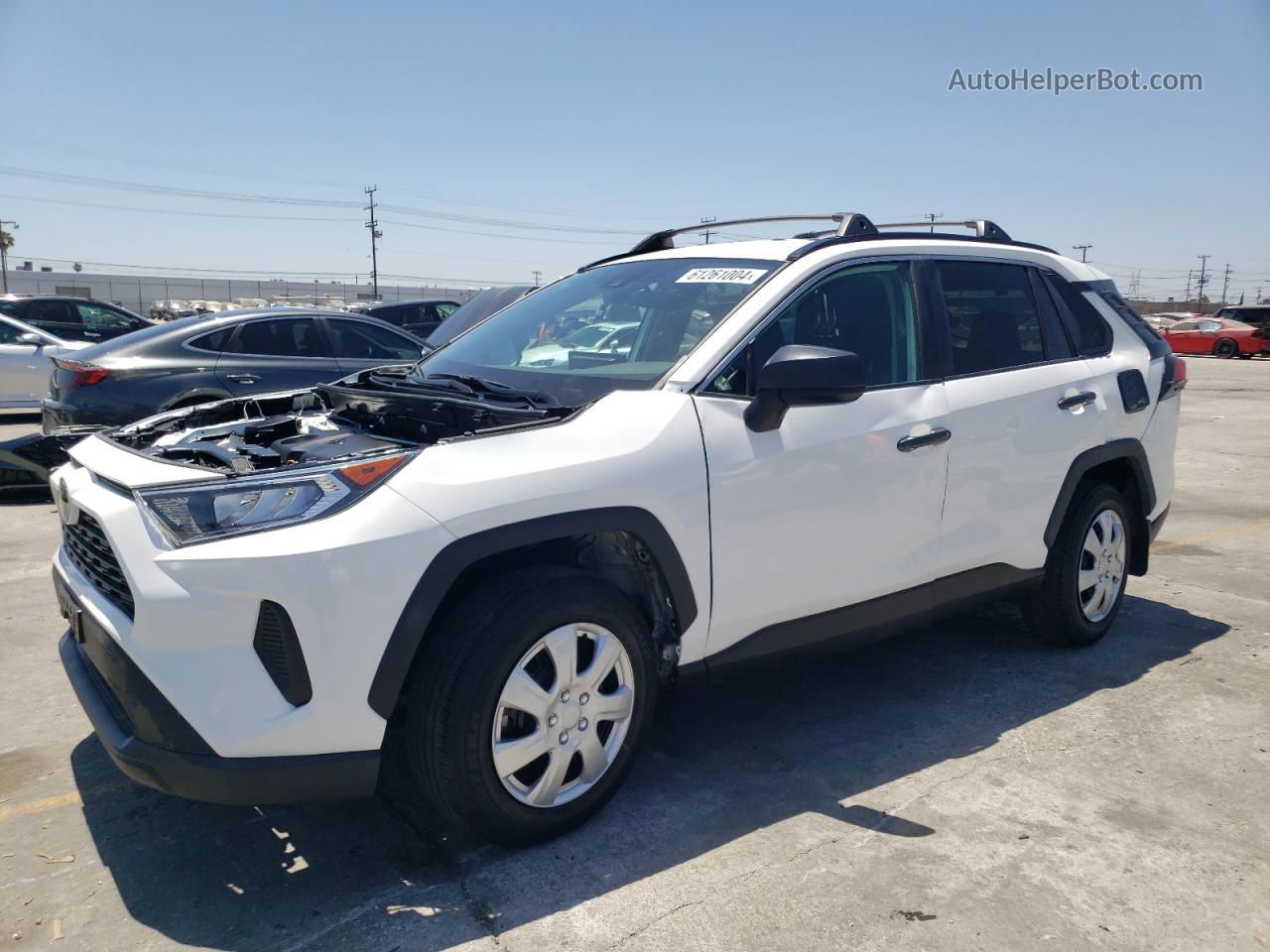 2021 Toyota Rav4 Le Белый vin: 2T3H1RFV8MC093456