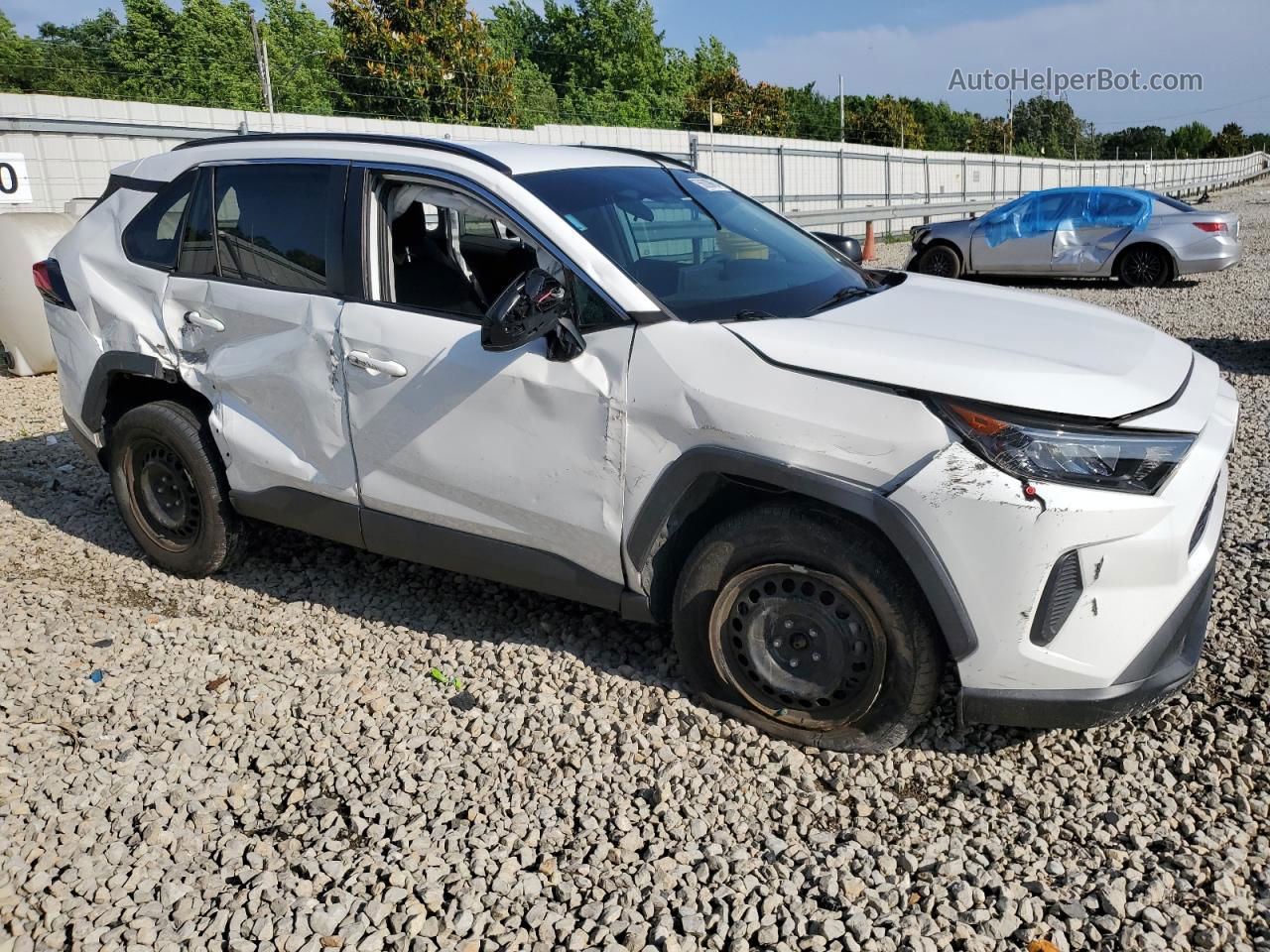 2019 Toyota Rav4 Le White vin: 2T3H1RFV9KC018598