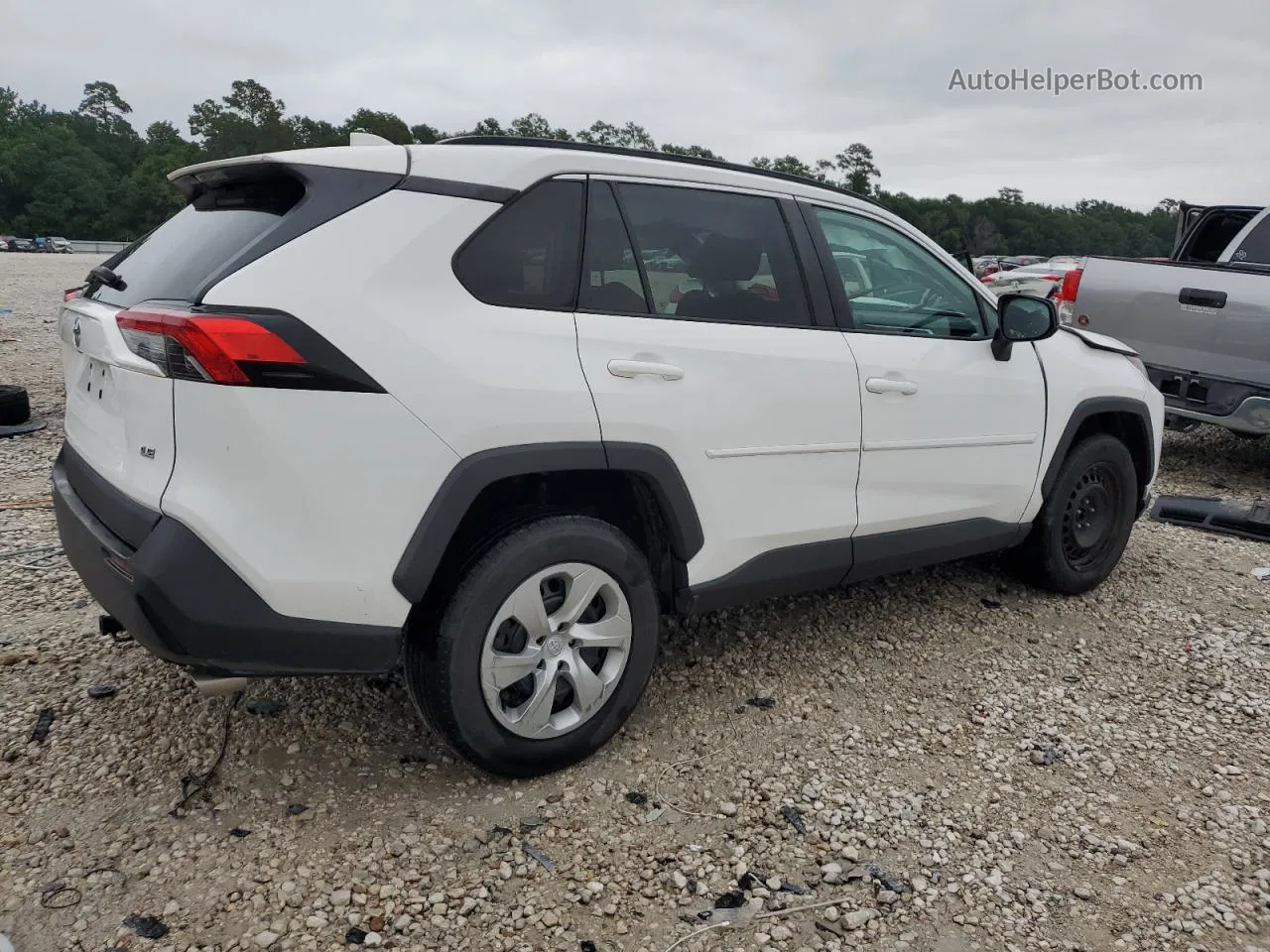 2019 Toyota Rav4 Le White vin: 2T3H1RFV9KC020805