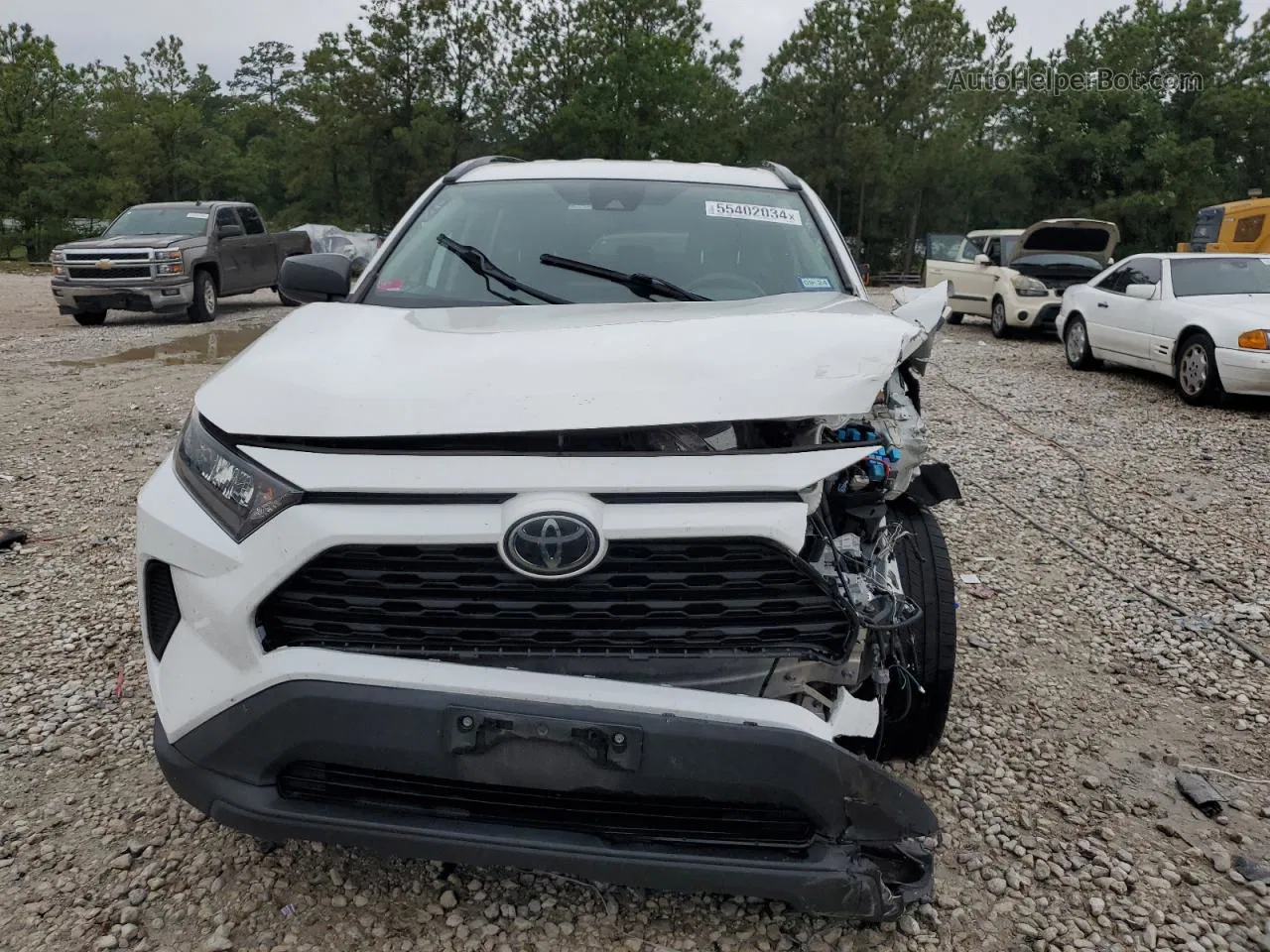 2019 Toyota Rav4 Le White vin: 2T3H1RFV9KC020805