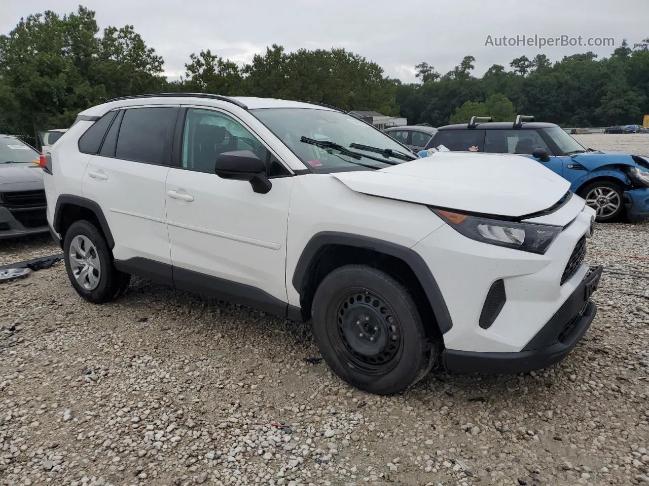 2019 Toyota Rav4 Le White vin: 2T3H1RFV9KC020805