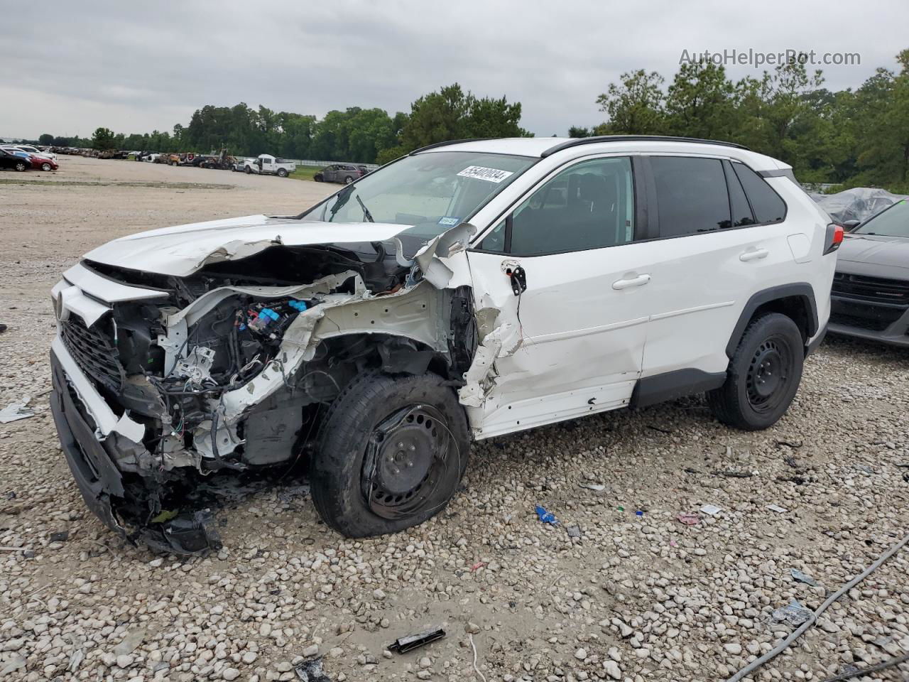 2019 Toyota Rav4 Le White vin: 2T3H1RFV9KC020805