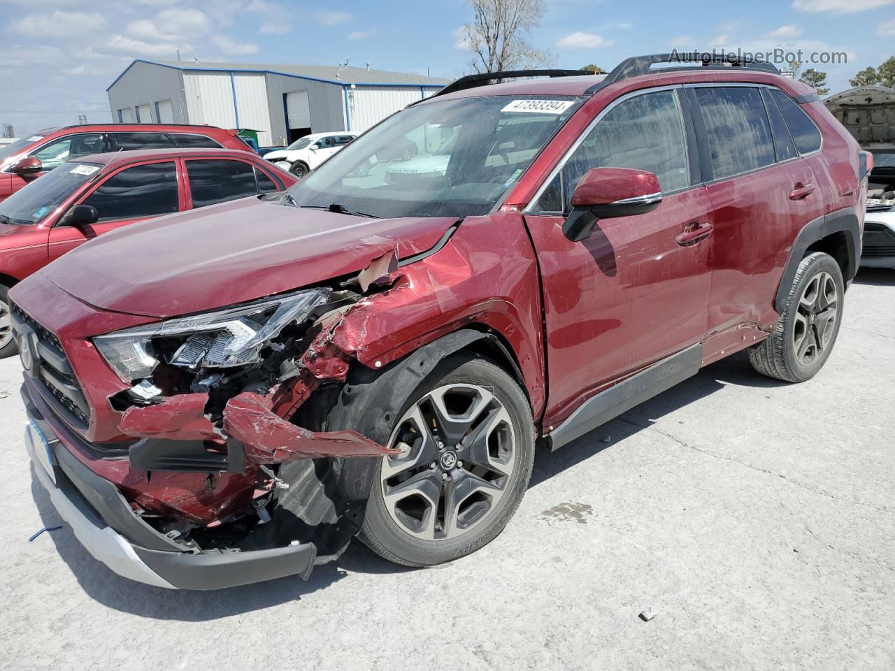 2019 Toyota Rav4 Adventure Red vin: 2T3J1RFV2KW009774