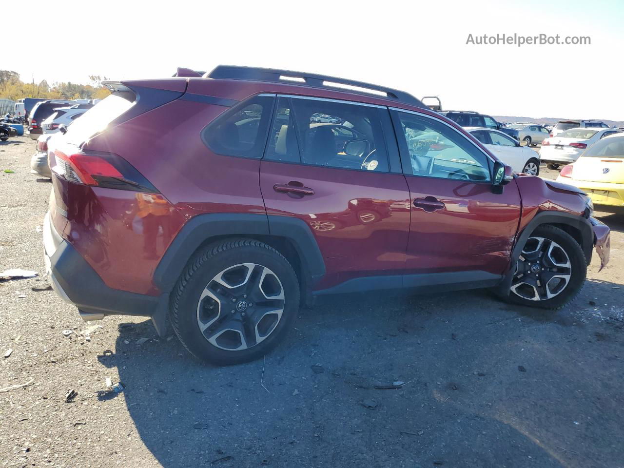 2019 Toyota Rav4 Adventure Red vin: 2T3J1RFV2KW044363