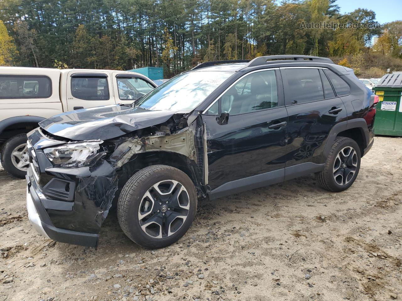 2021 Toyota Rav4 Adventure Black vin: 2T3J1RFV2MW156650