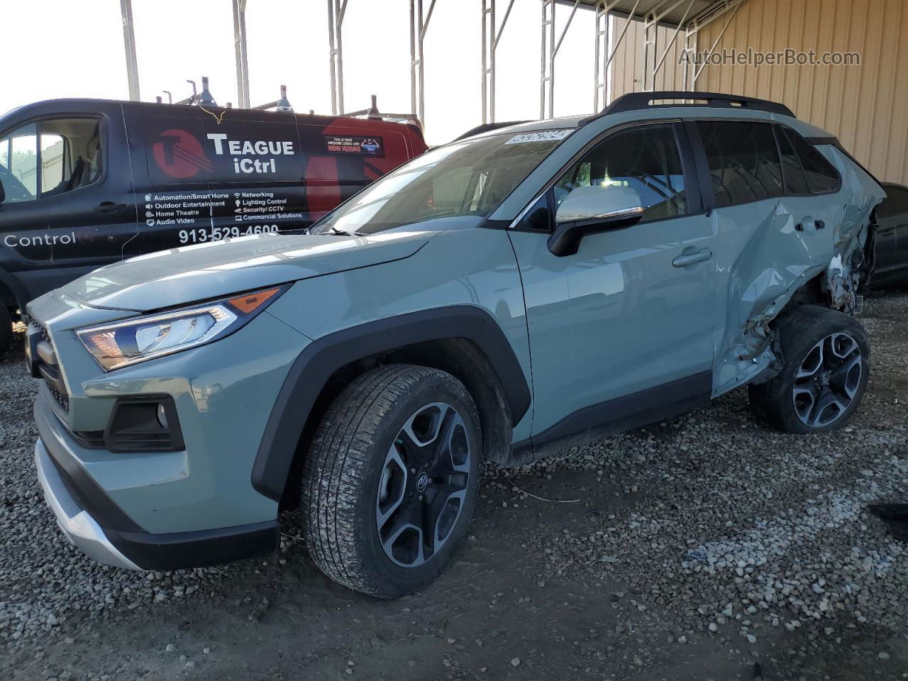 2019 Toyota Rav4 Adventure Turquoise vin: 2T3J1RFV4KC024813