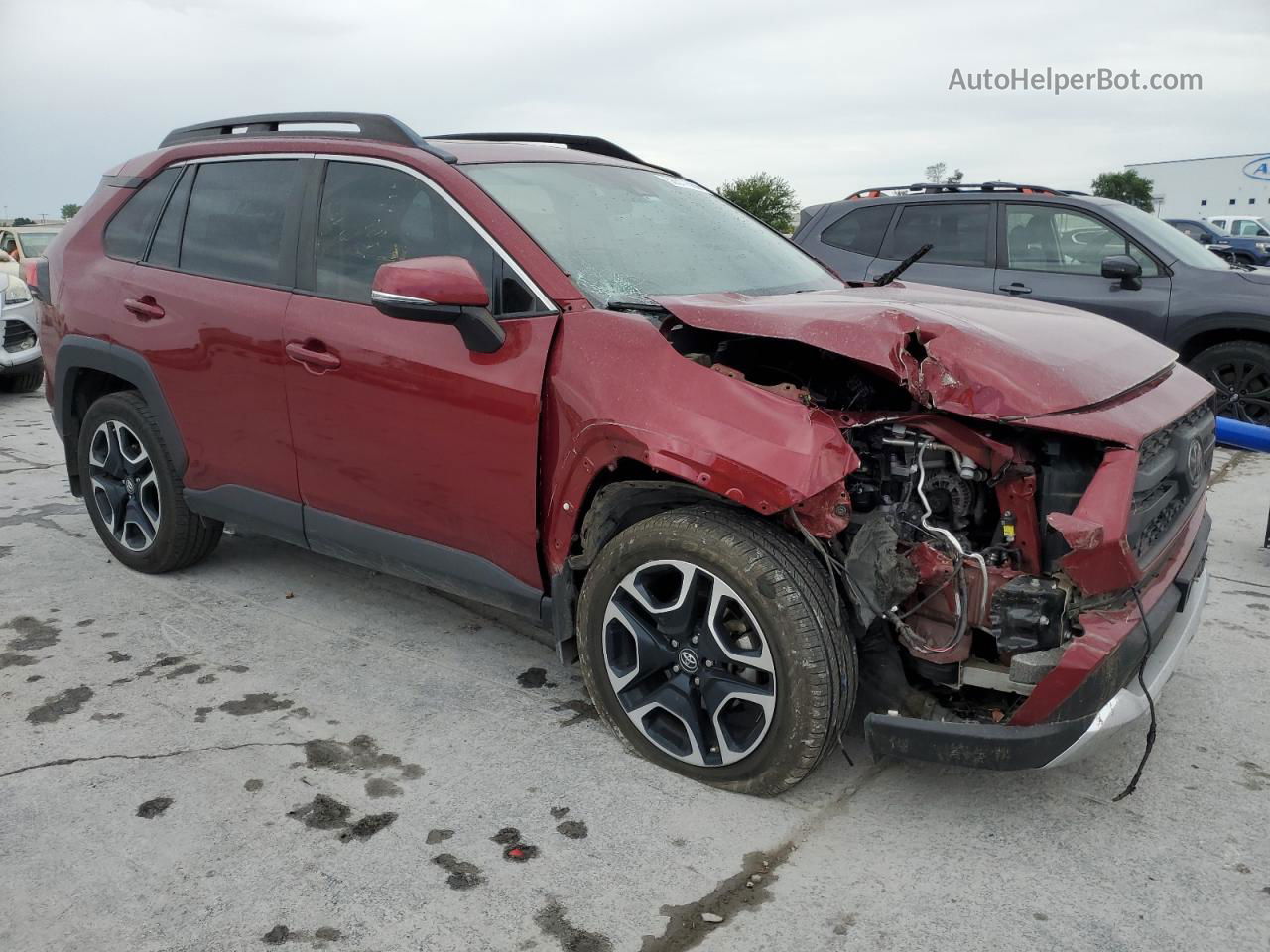 2019 Toyota Rav4 Adventure Burgundy vin: 2T3J1RFV5KW030988