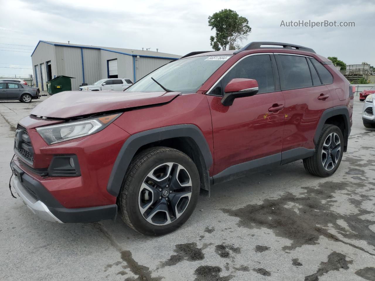 2019 Toyota Rav4 Adventure Бордовый vin: 2T3J1RFV5KW030988