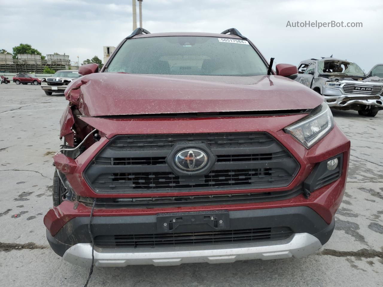 2019 Toyota Rav4 Adventure Burgundy vin: 2T3J1RFV5KW030988