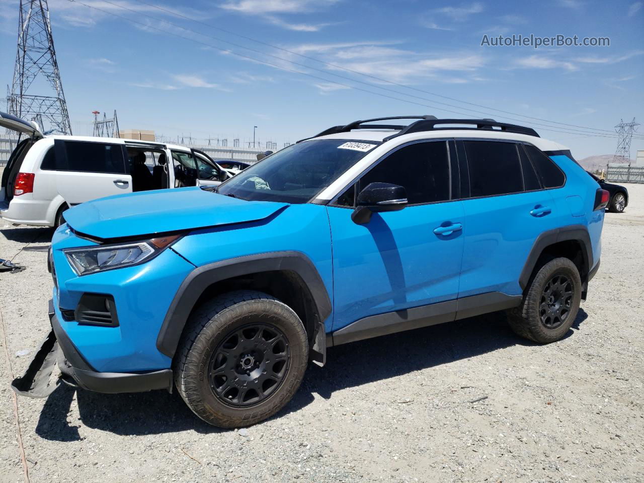 2019 Toyota Rav4 Adventure Синий vin: 2T3J1RFV7KC016799