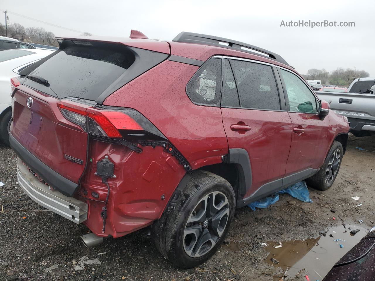 2019 Toyota Rav4 Adventure Red vin: 2T3J1RFV8KW012405