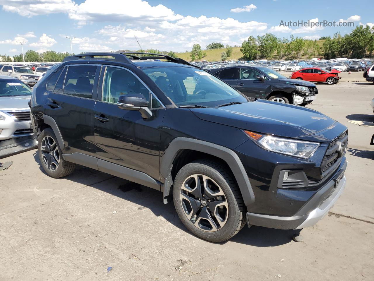 2019 Toyota Rav4 Adventure Черный vin: 2T3J1RFV8KW021847