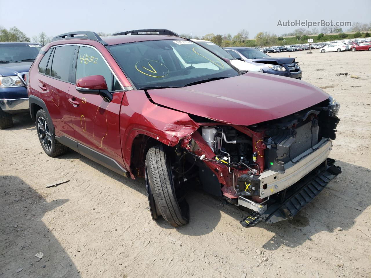 2019 Toyota Rav4 Adventure Red vin: 2T3J1RFV8KW038647