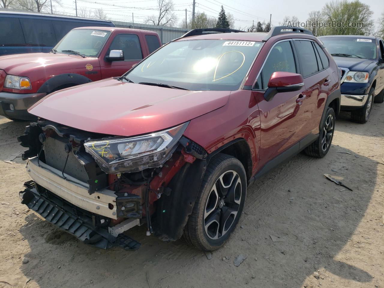 2019 Toyota Rav4 Adventure Red vin: 2T3J1RFV8KW038647