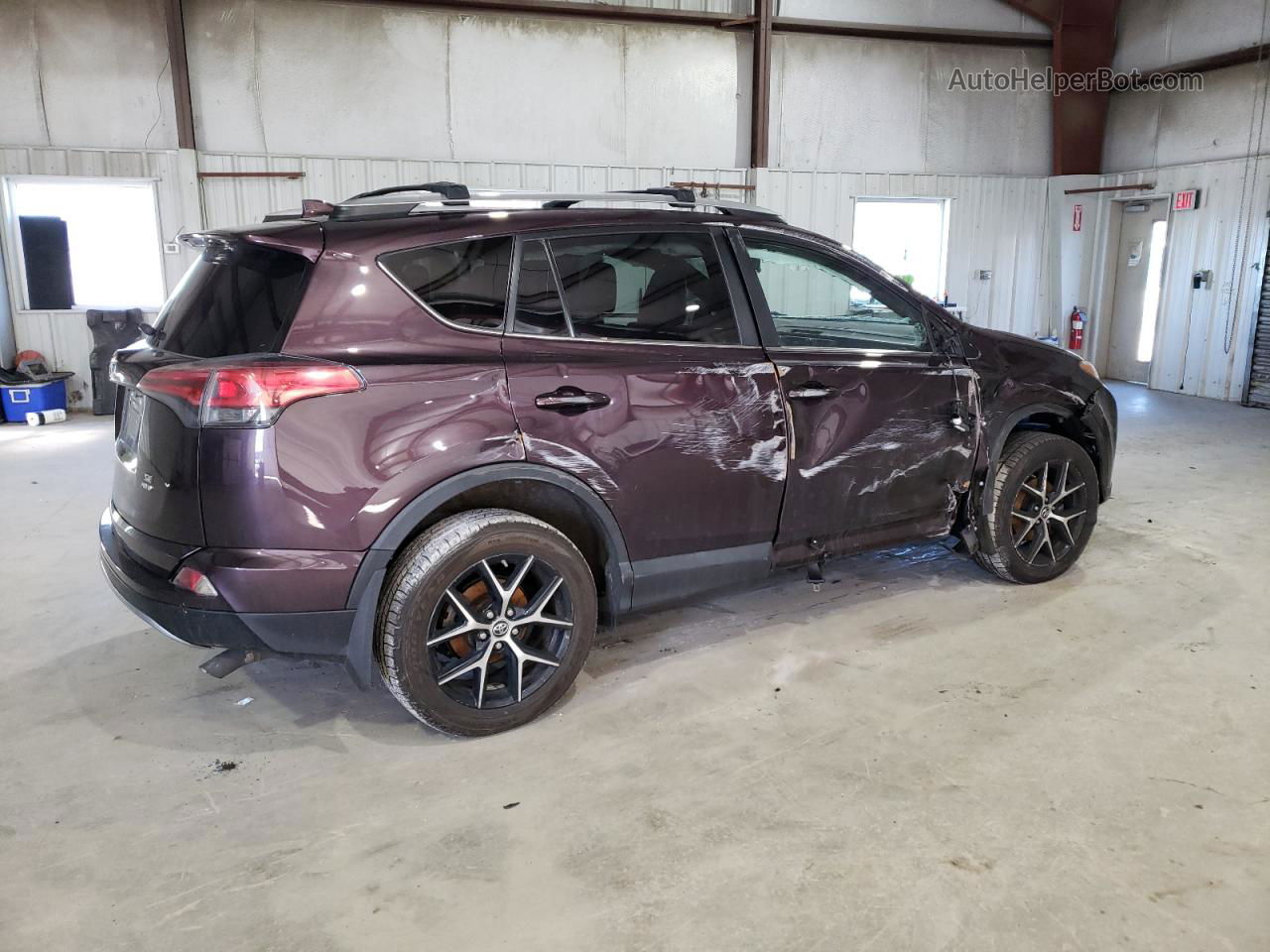 2018 Toyota Rav4 Se Фиолетовый vin: 2T3JFREV5JW833222