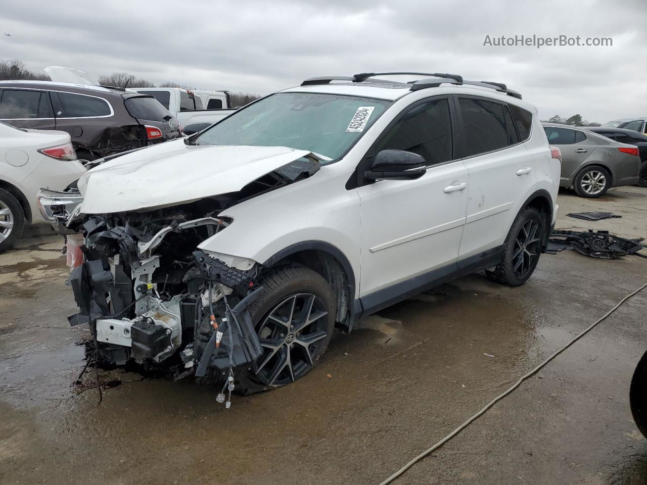 2017 Toyota Rav4 Se White vin: 2T3JFREV6HW578767