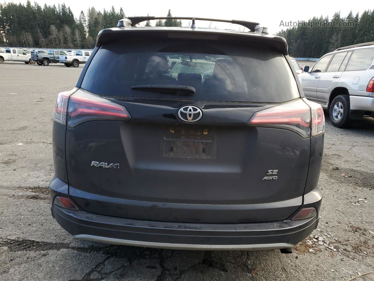 2016 Toyota Rav4 Se Серый vin: 2T3JFREVXGW506887