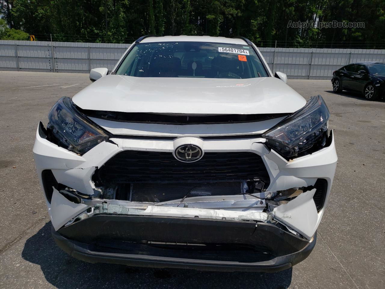 2019 Toyota Rav4 Le White vin: 2T3K1RFV7KW057128