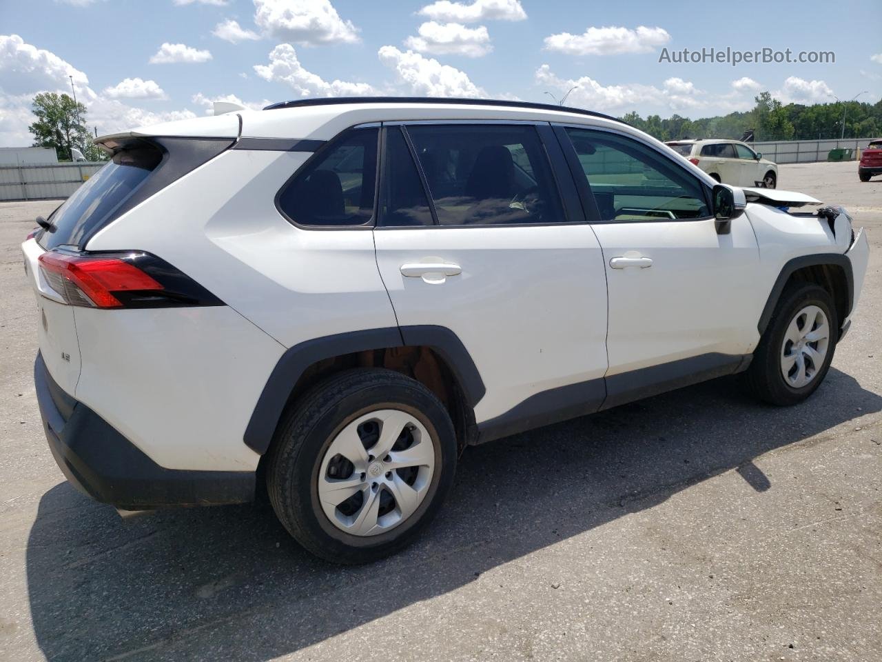 2019 Toyota Rav4 Le White vin: 2T3K1RFV7KW057128