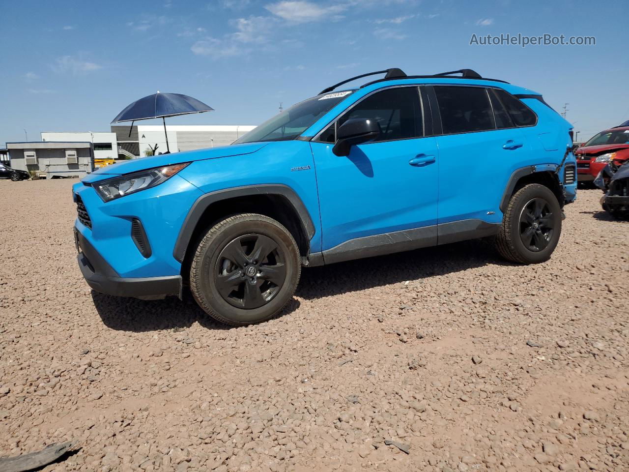 2019 Toyota Rav4 Le Blue vin: 2T3LWRFV2KW020610