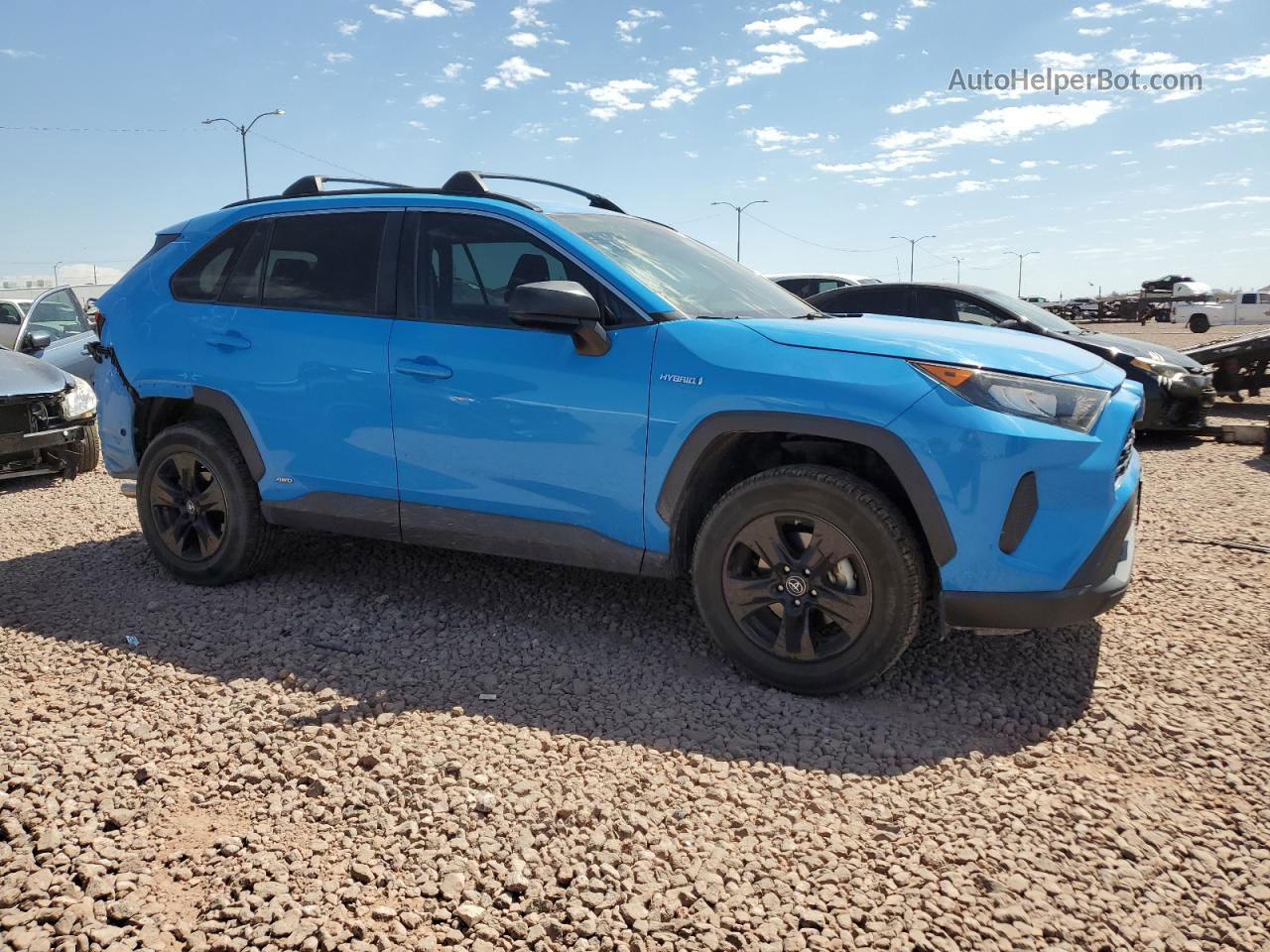 2019 Toyota Rav4 Le Blue vin: 2T3LWRFV2KW020610