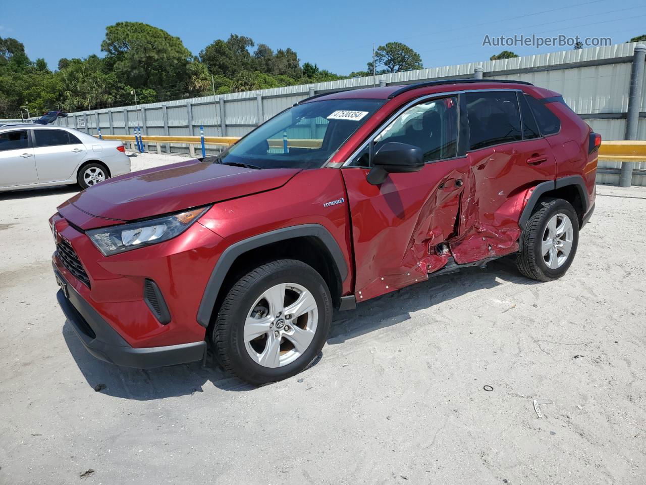 2020 Toyota Rav4 Le Burgundy vin: 2T3LWRFVXLW061410