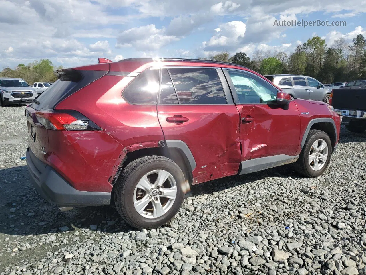 2019 Toyota Rav4 Le Burgundy vin: 2T3MWRFV1KW041016