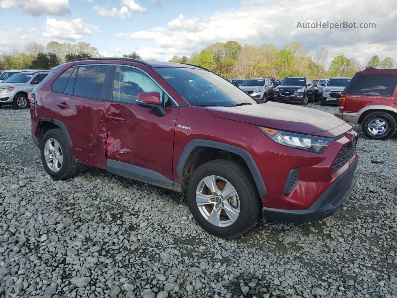 2019 Toyota Rav4 Le Бордовый vin: 2T3MWRFV1KW041016