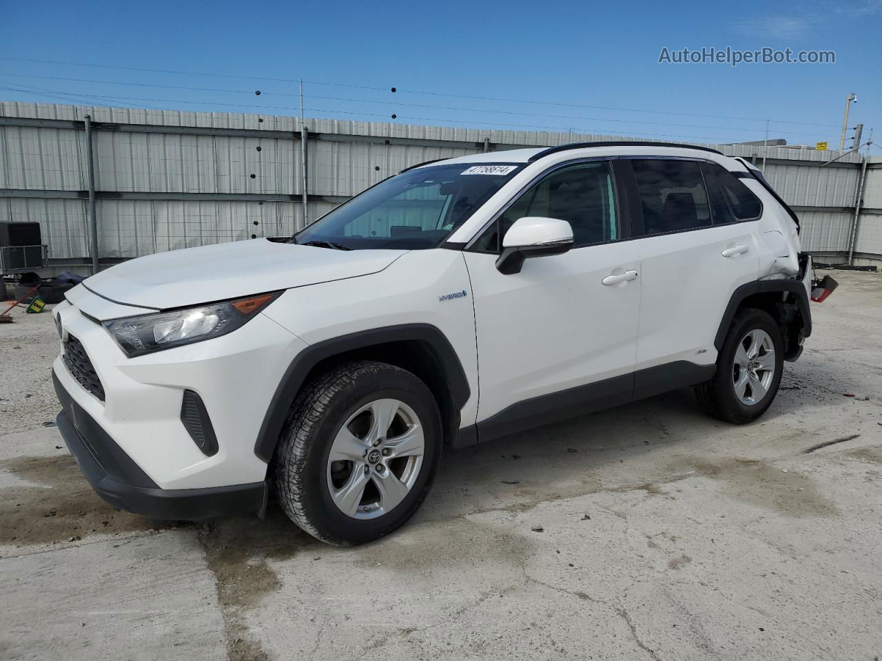 2019 Toyota Rav4 Le Белый vin: 2T3MWRFV9KW003713