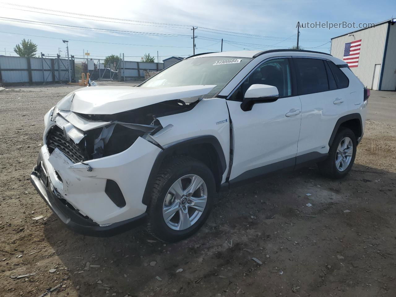 2019 Toyota Rav4 Le White vin: 2T3MWRFV9KW031043