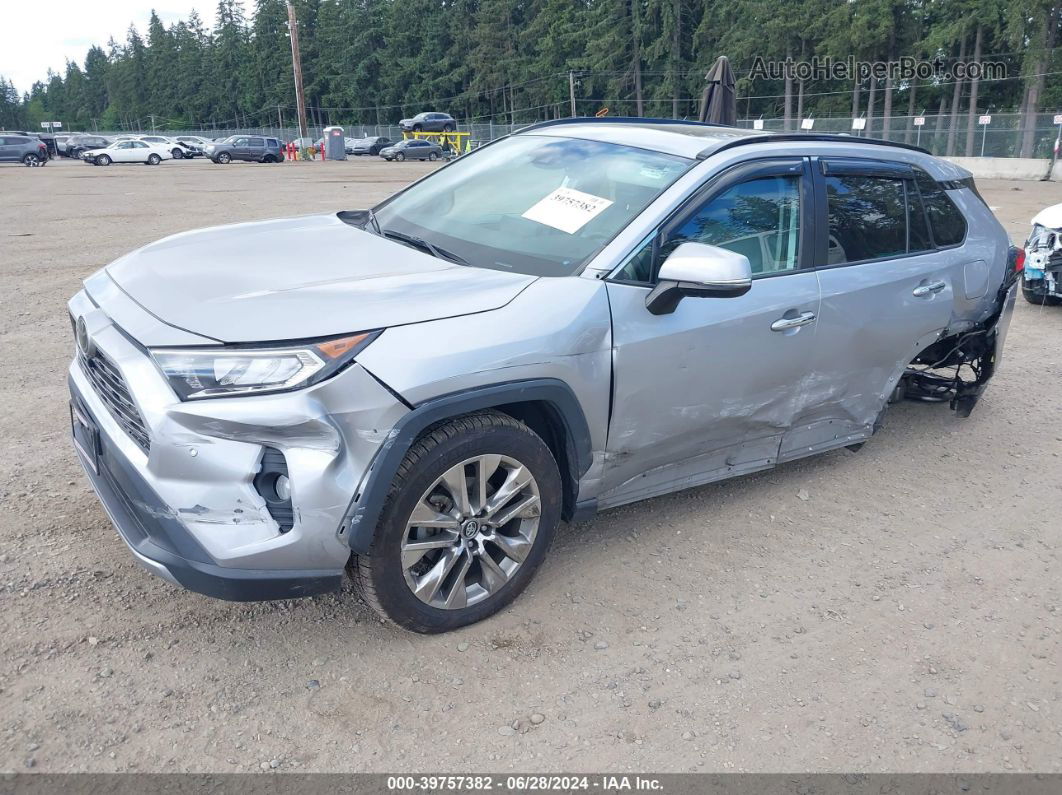 2019 Toyota Rav4 Limited Серебряный vin: 2T3N1RFV1KW039382